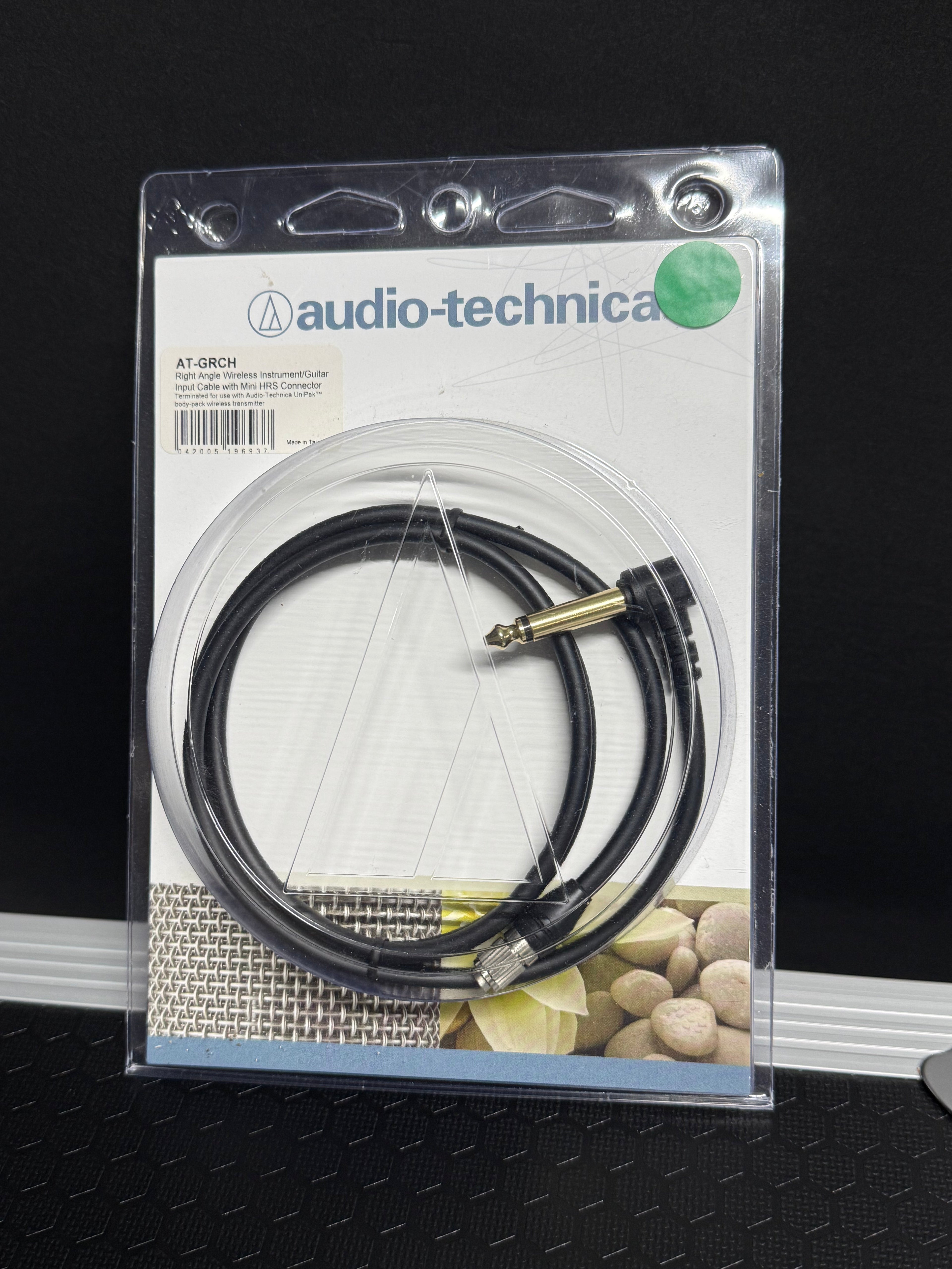 Audio-Technica AT-GRcH Guitar Input Cable for Wireless Transmitters