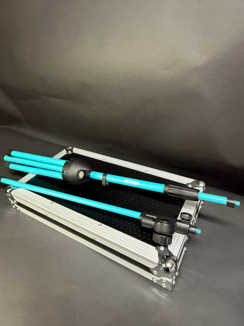5 Core , Sky Blue - Mic Stand Floor Height Adjustable Tripod Microphone Stands w Extending Telescoping Boom Arm (Copy)