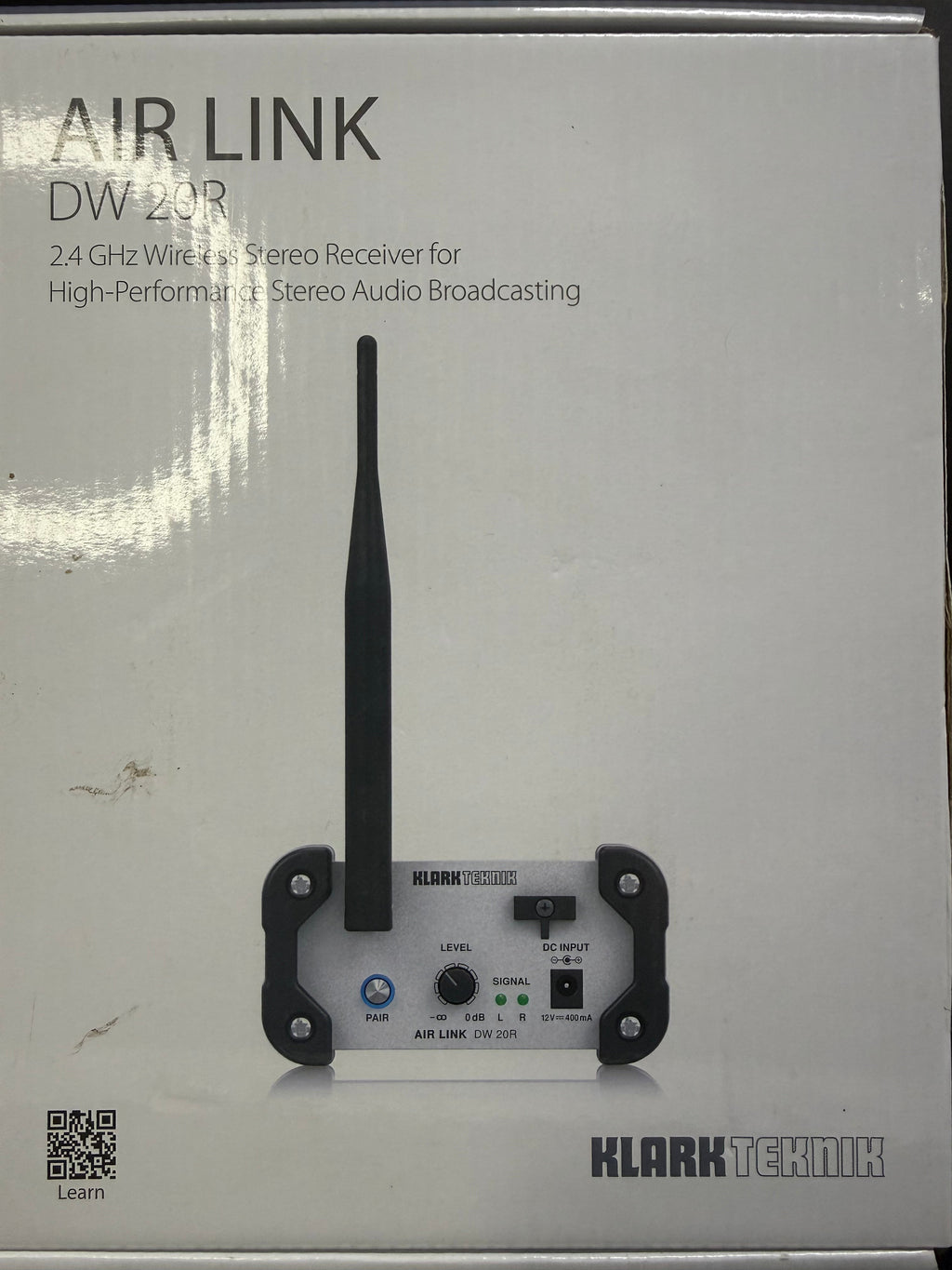 Klark Teknik AIR LINK DW 20R Stereo 2.4 GHz Wireless Receiver
