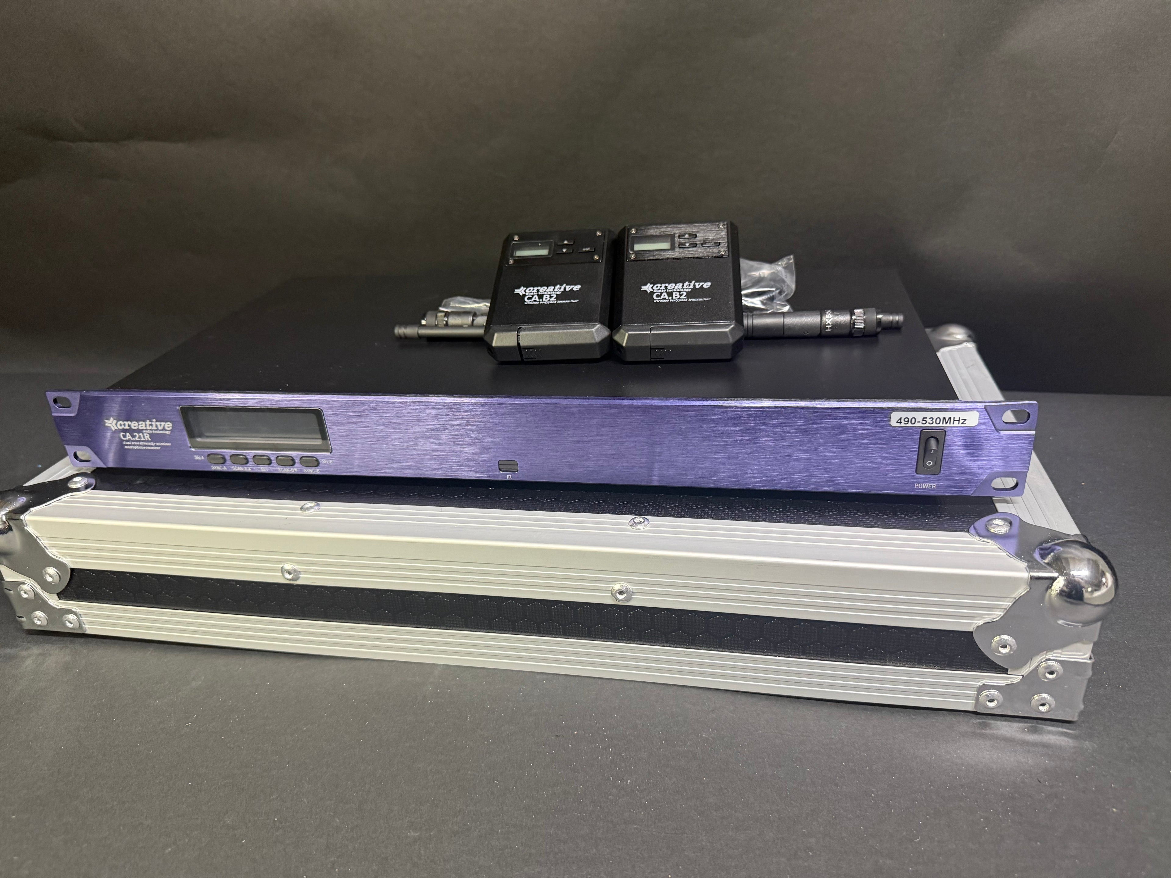 Creative Audio (C) CA.21BB - 2 ch Wireless Microphone System- metal transmitters