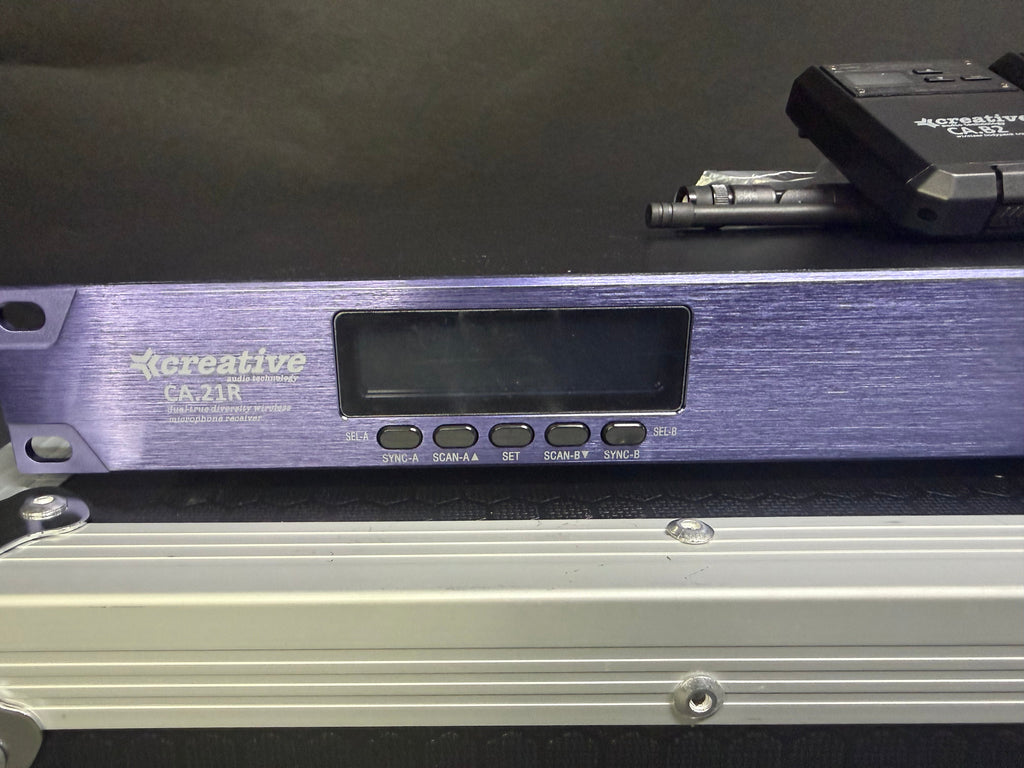 Creative Audio (C) CA.21BB - 2 ch Wireless Microphone System- metal transmitters