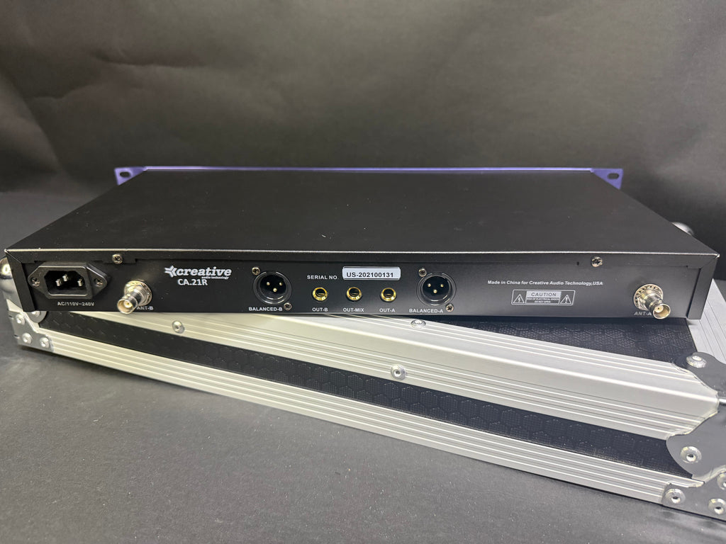 Creative Audio (C) CA.21BB - 2 ch Wireless Microphone System- metal transmitters