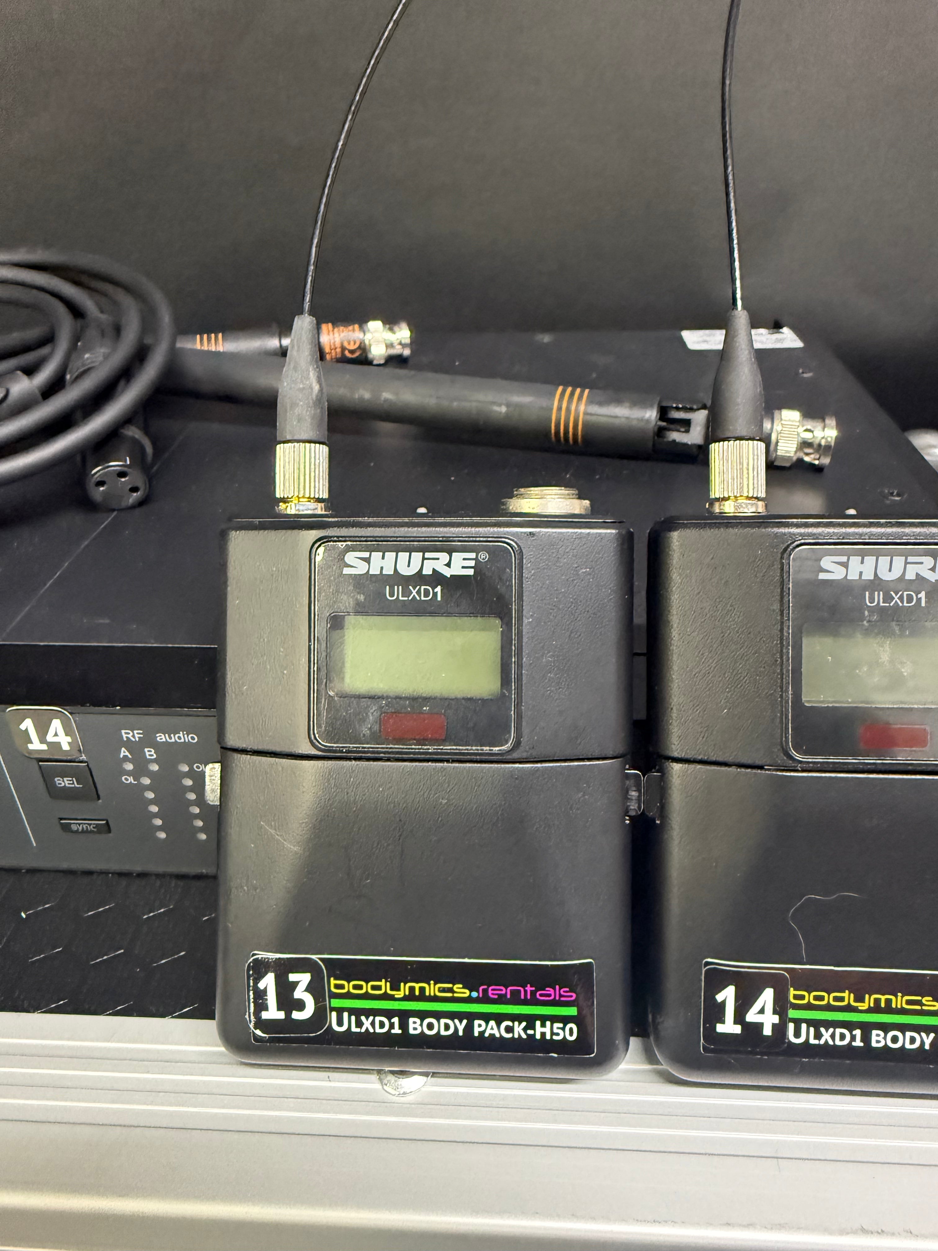 Shure ULXD4D Dual Receiver (w/ transmitters)