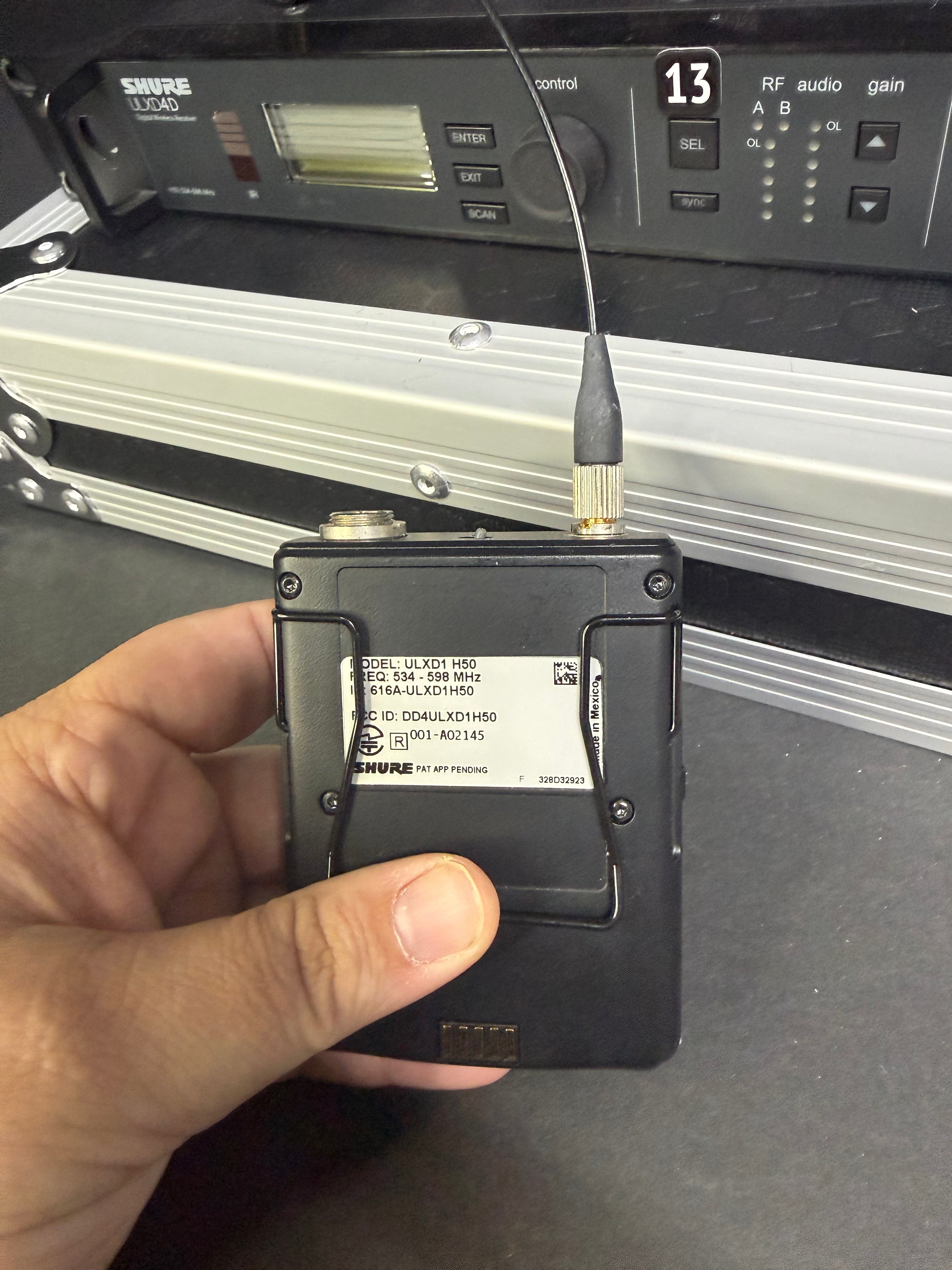 Shure ULXD4D Dual Receiver (w/ transmitters)