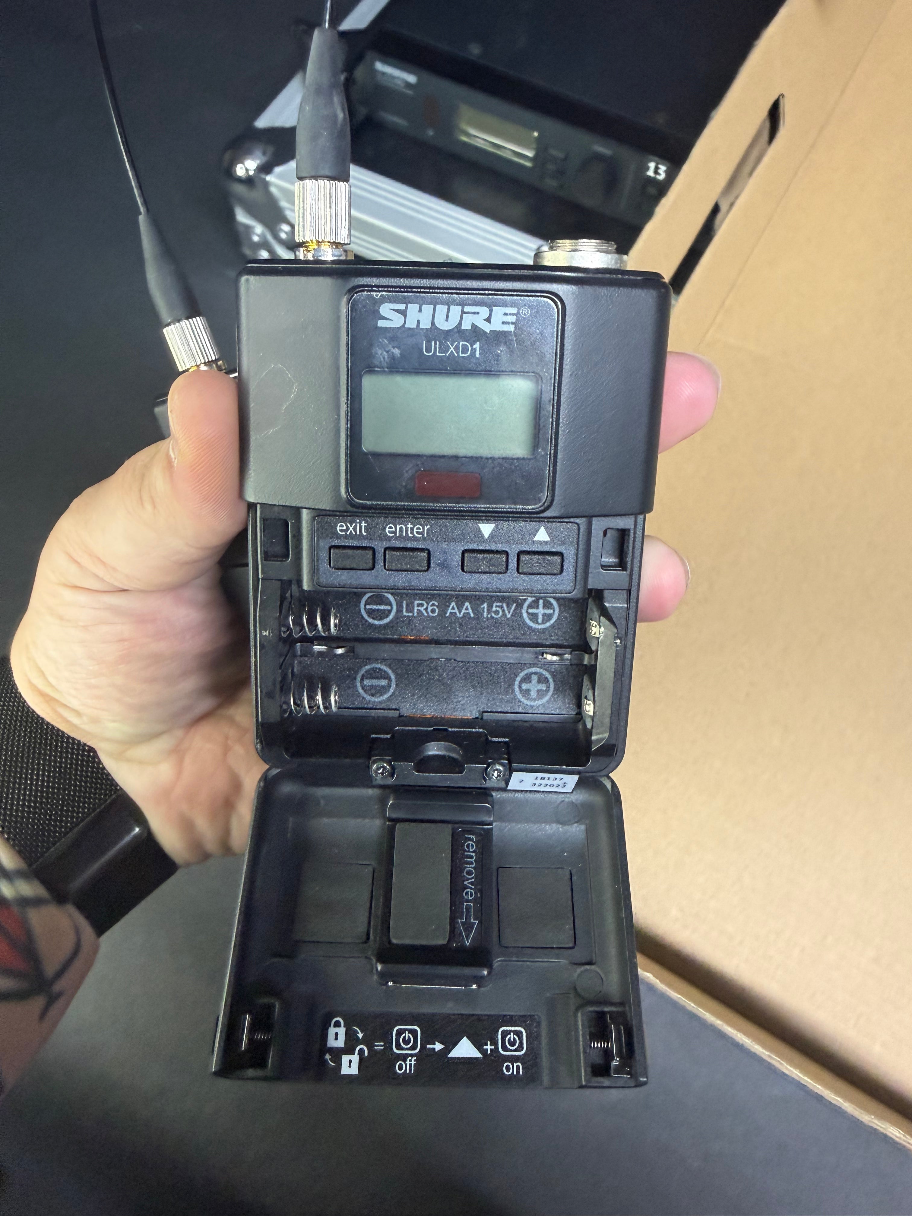Shure ULXD4D Dual Receiver (w/ transmitters)