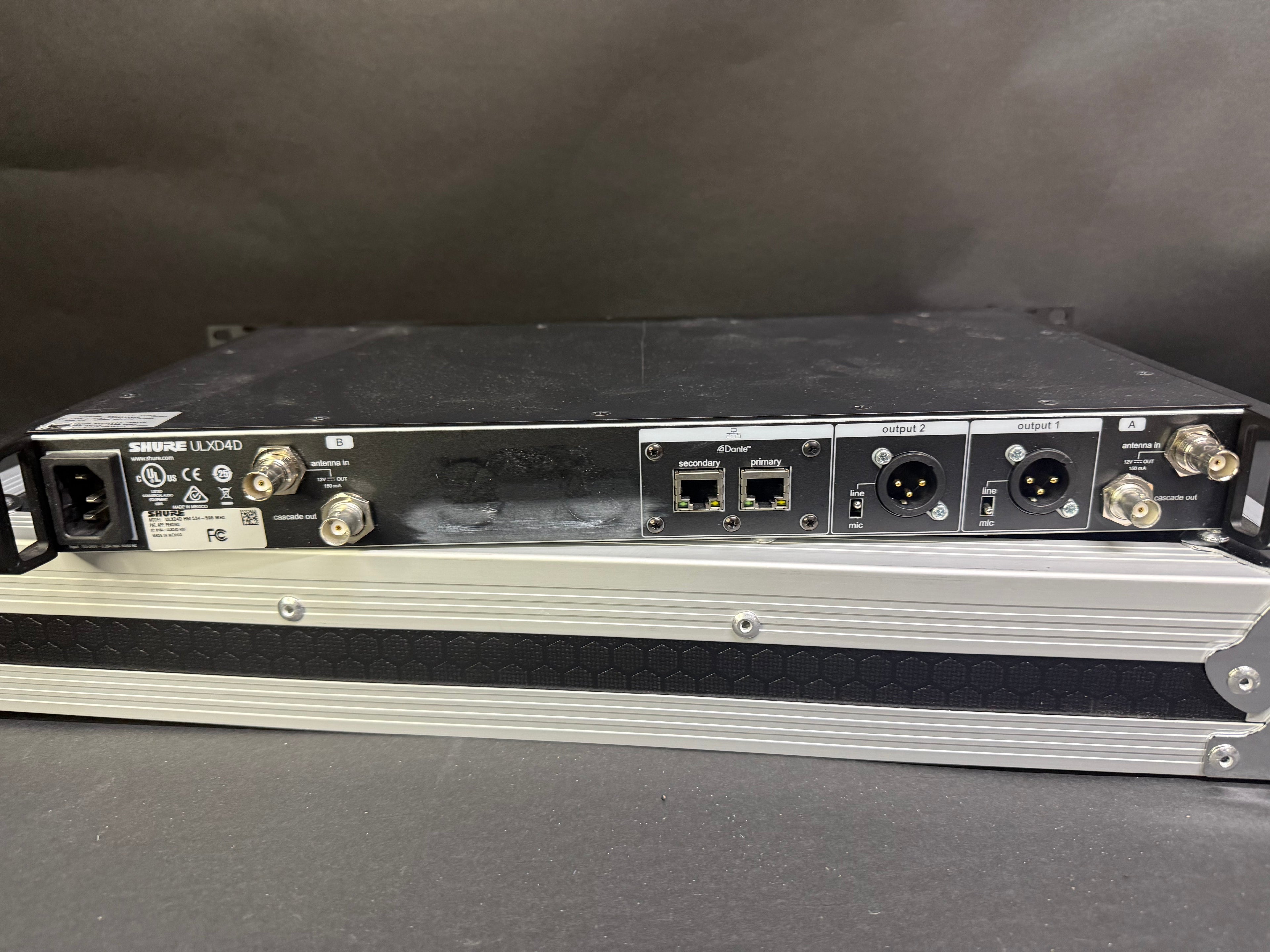 Shure ULXD4D Dual Receiver (w/ transmitters)