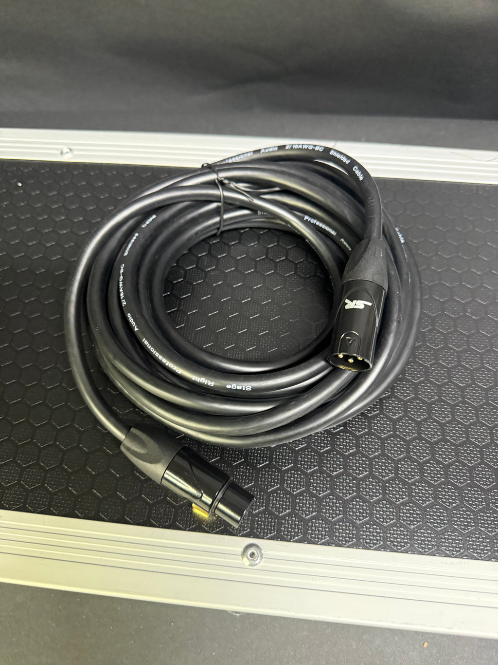 Stage Right XLR Microphone Cable - 25' - Black