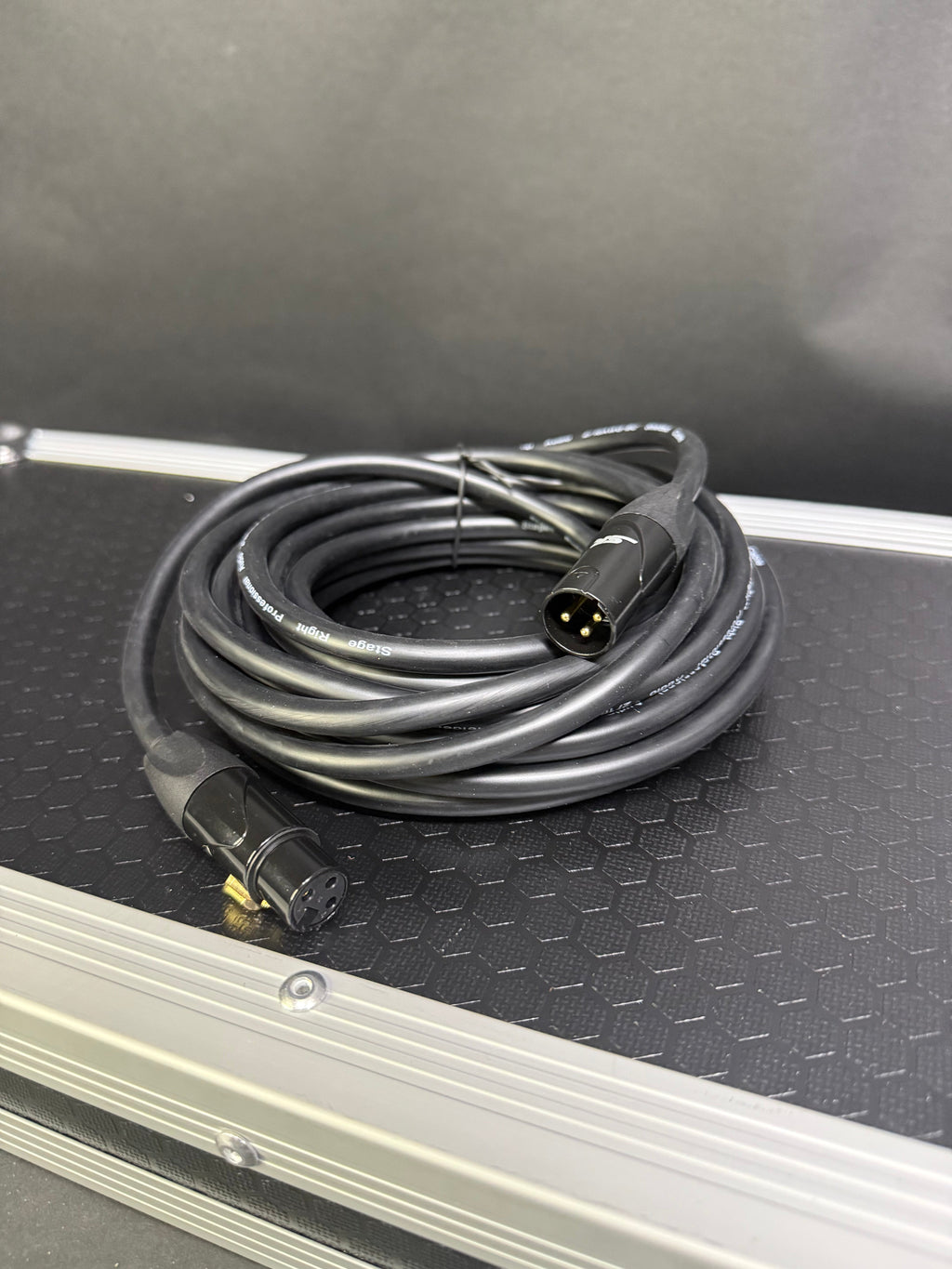 Stage Right XLR Microphone Cable - 25' - Black