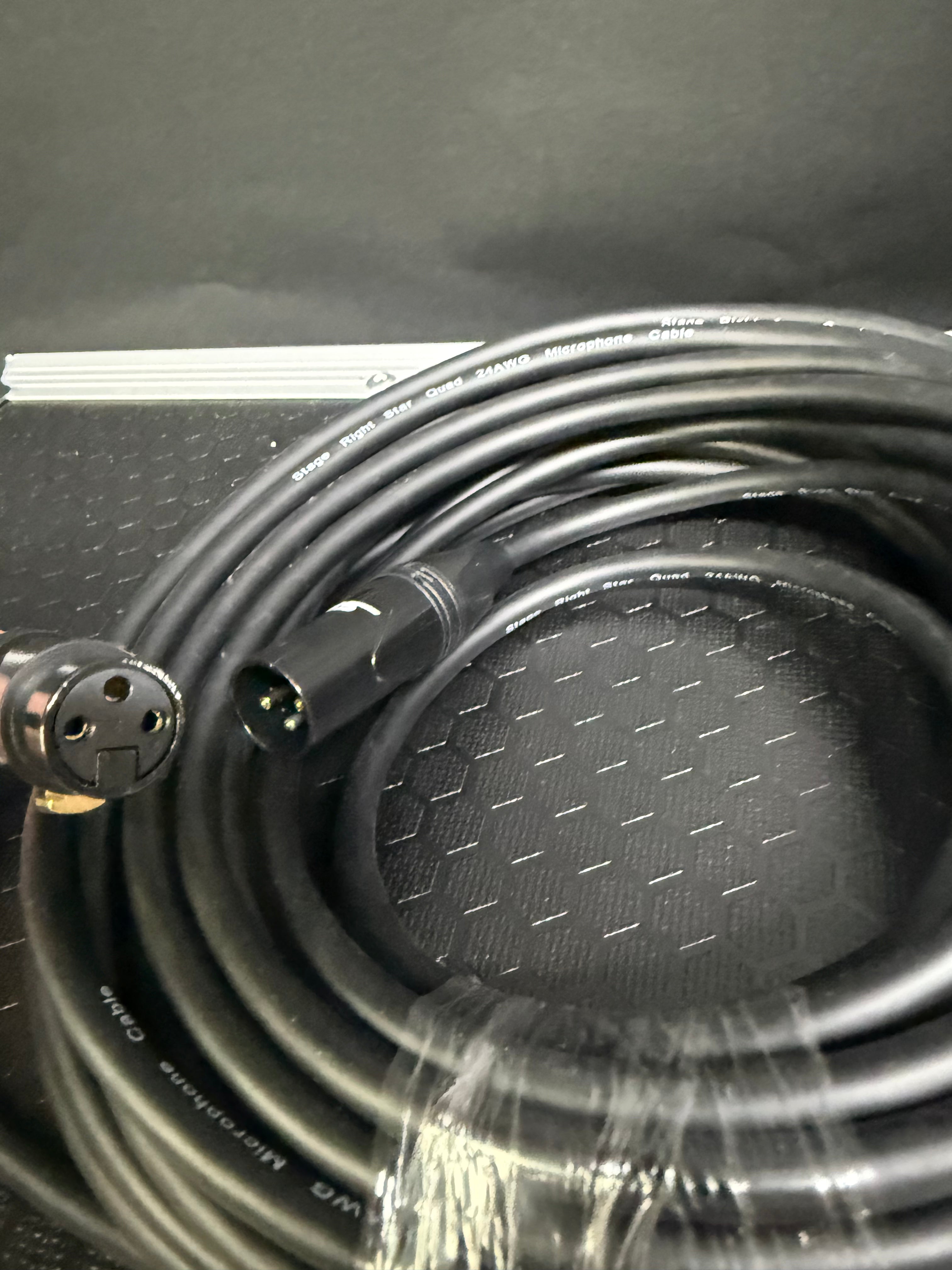 Stage Right XLR Microphone Cable - 50' - Black