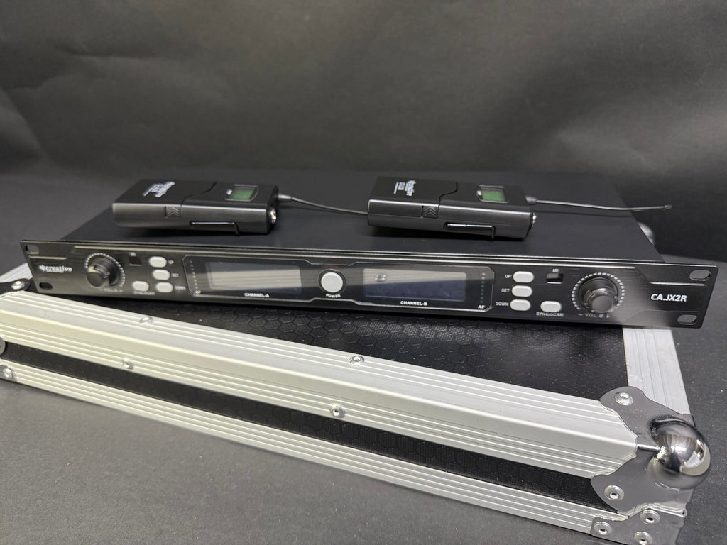 Creative Audio CA.JX2BB-H | 2 Channel Wireless Microphone System - plastic transmitters