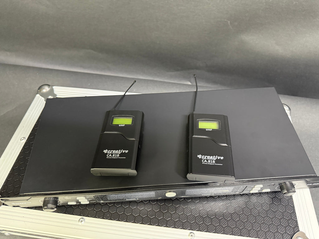 Creative Audio CA.JX2BB-H | 2 Channel Wireless Microphone System - plastic transmitters
