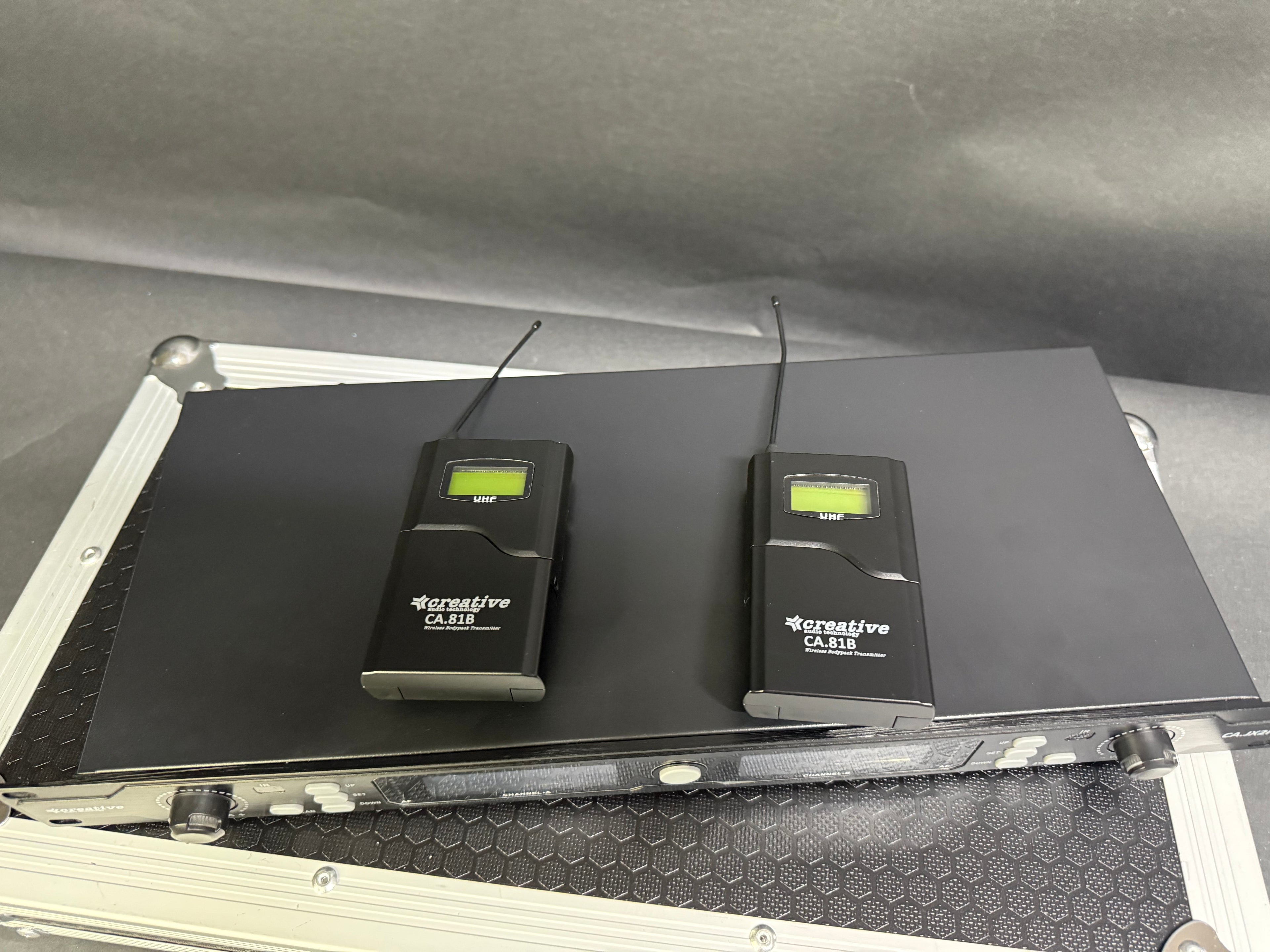 Creative Audio CA.JX2BB-H | 2 Channel Wireless Microphone System - plastic transmitters