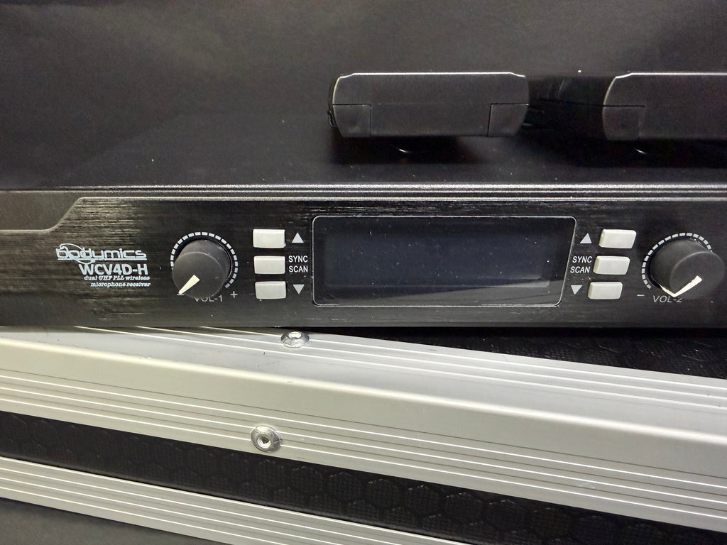 Creative Audio WCV4D-H | 4 Channel Wireless Microphone System - plastic transmitters