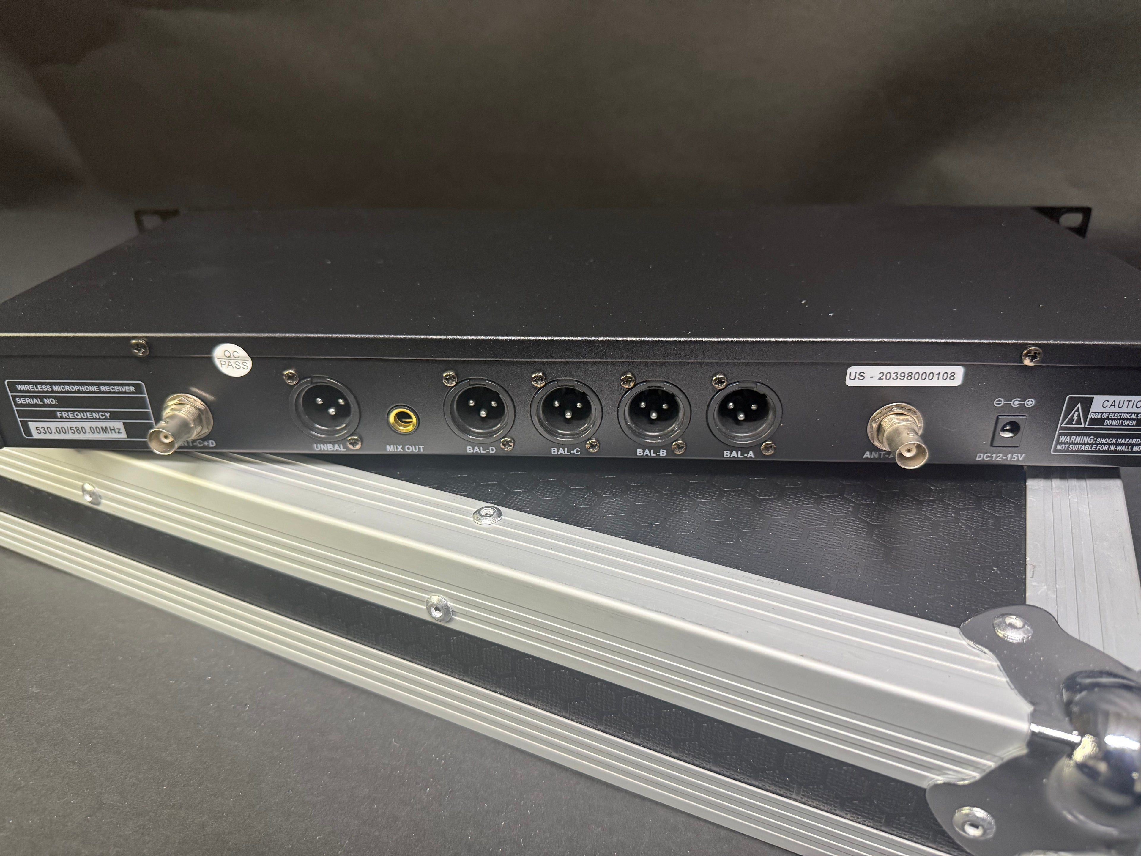 Creative Audio WCV4D-H | 4 Channel Wireless Microphone System - plastic transmitters
