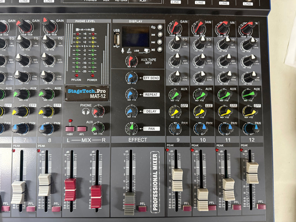 Creative Audio 12 Channel Analog Audio Mixing Console