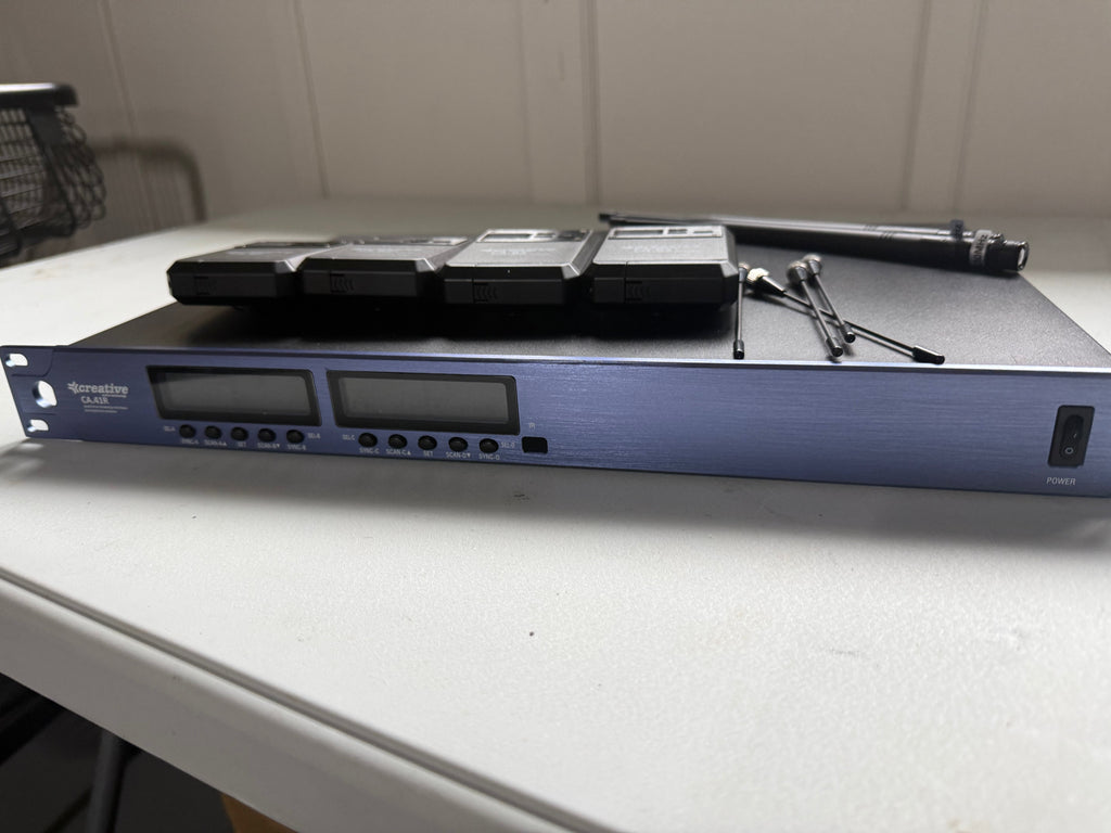 Creative Audio (D) CA.41 - 4 ch Wireless Microphone System- metal transmitters