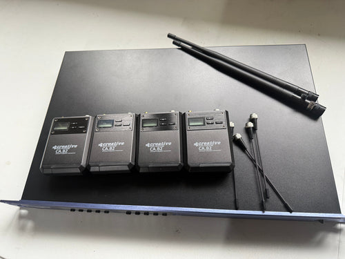Creative Audio (D) CA.41 - 4 ch Wireless Microphone System- metal transmitters